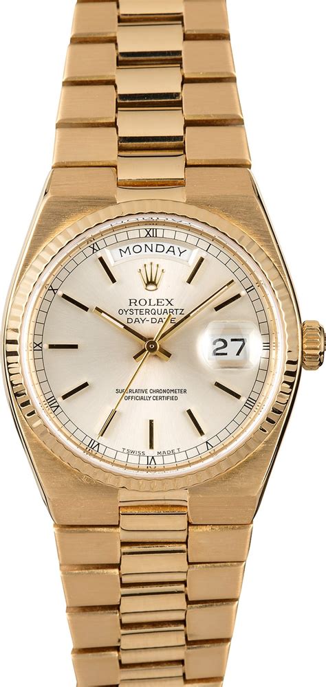 vintage rolex quartz|rolex oysterquartz day date value.